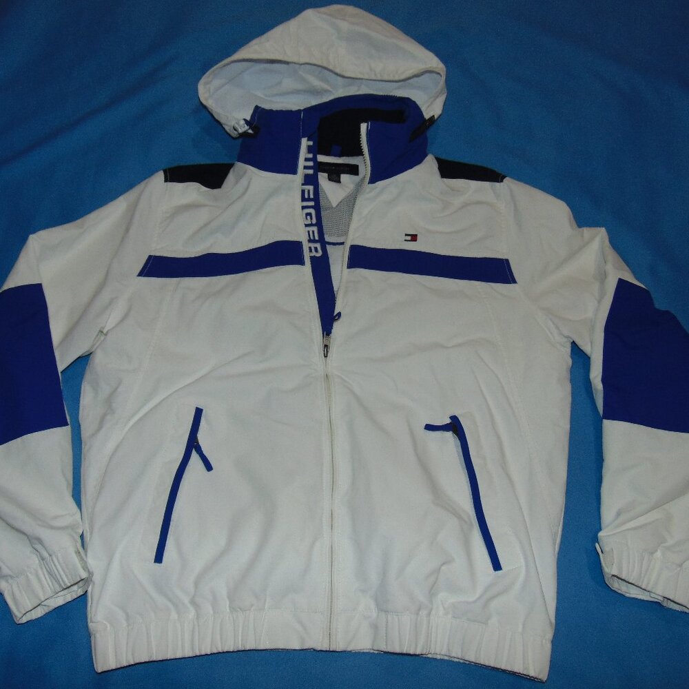 Tommy Hilfiger Full Zip Hooded Jacket Windbreaker  Large